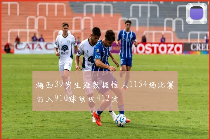梅西39岁生涯数据惊人1154场比赛打入910球助攻412次